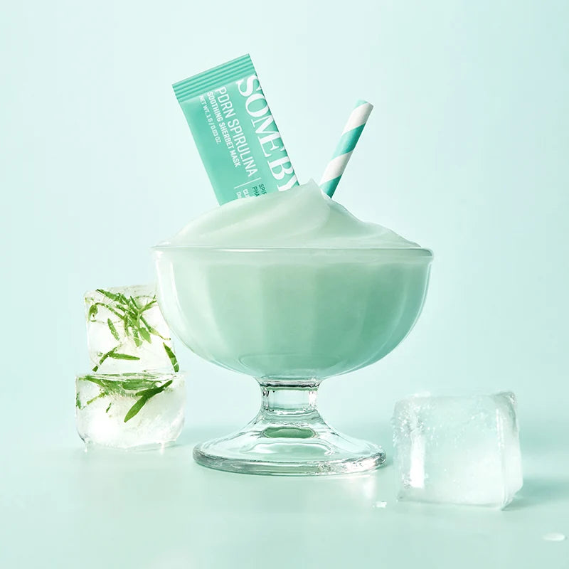 SOME BY MI – PDRN Spirulina Soothing Sherbet Mask – 1g*10ea