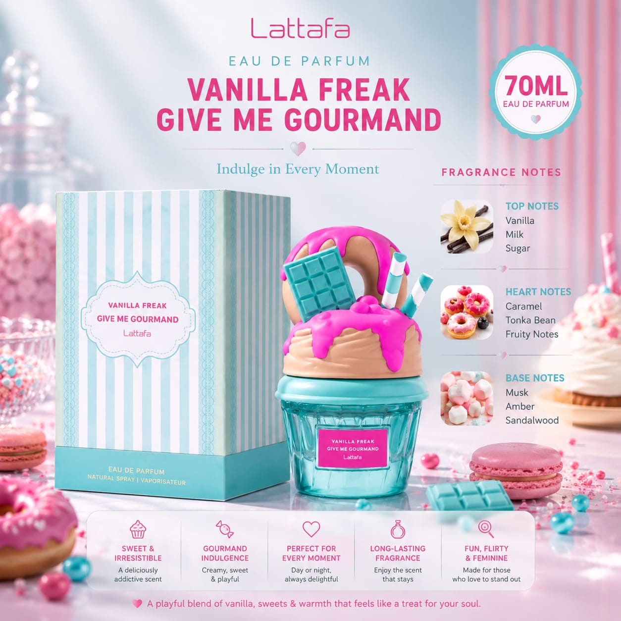 Lattafa Vanilla Freak Gourmand 15ML TESTER